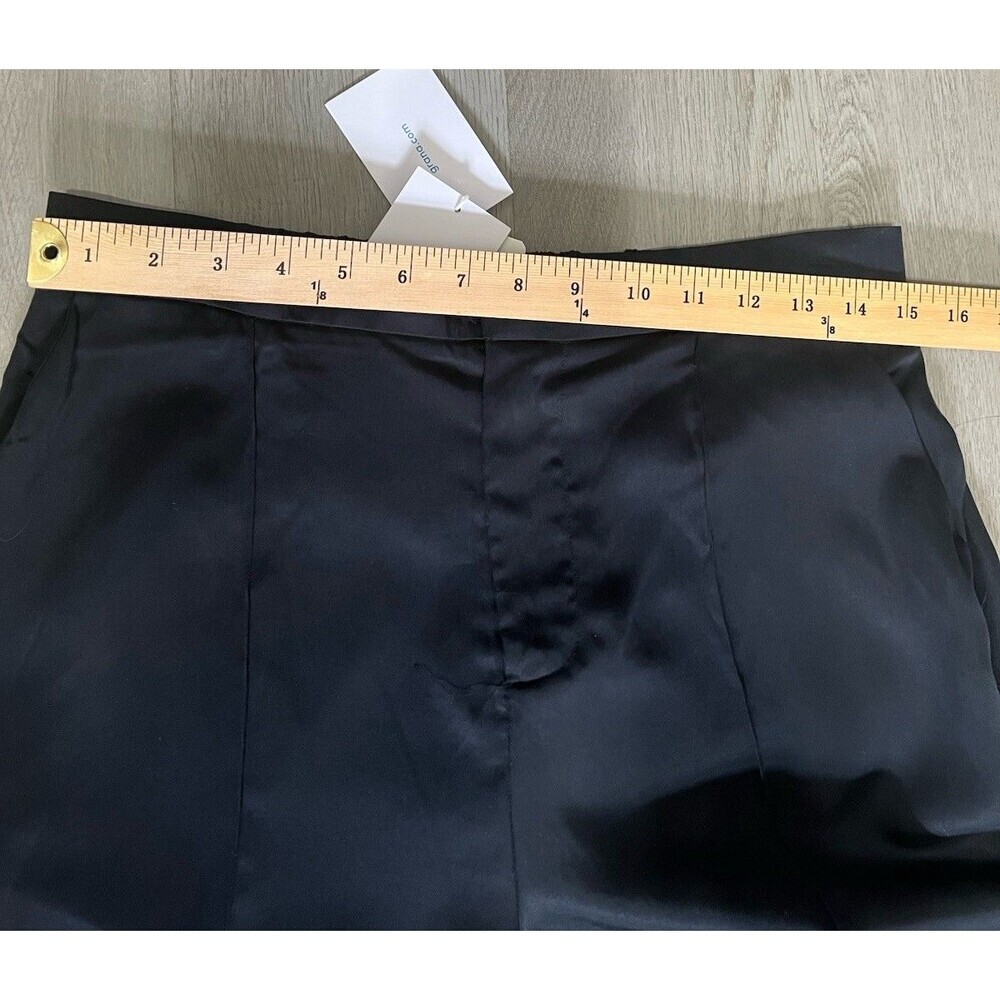 NWT Grana Size Large Black Tencel Side Slit Pants - Picture 14 of 16
